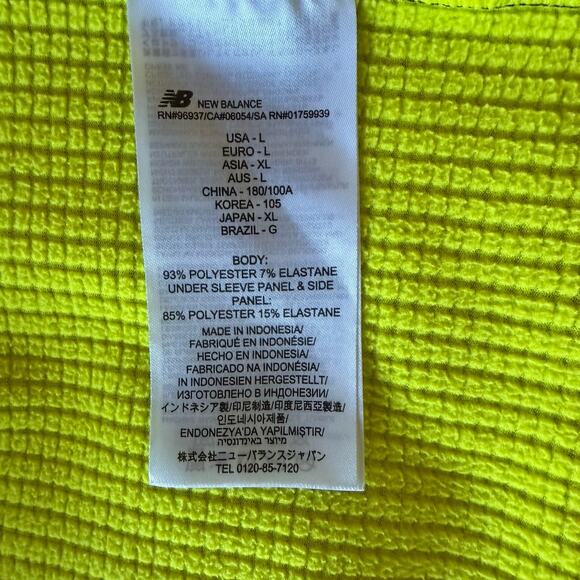 New Balance Men's Navy Full Zip Windbreaker Running Jacket Size L - Picture 9 of 9